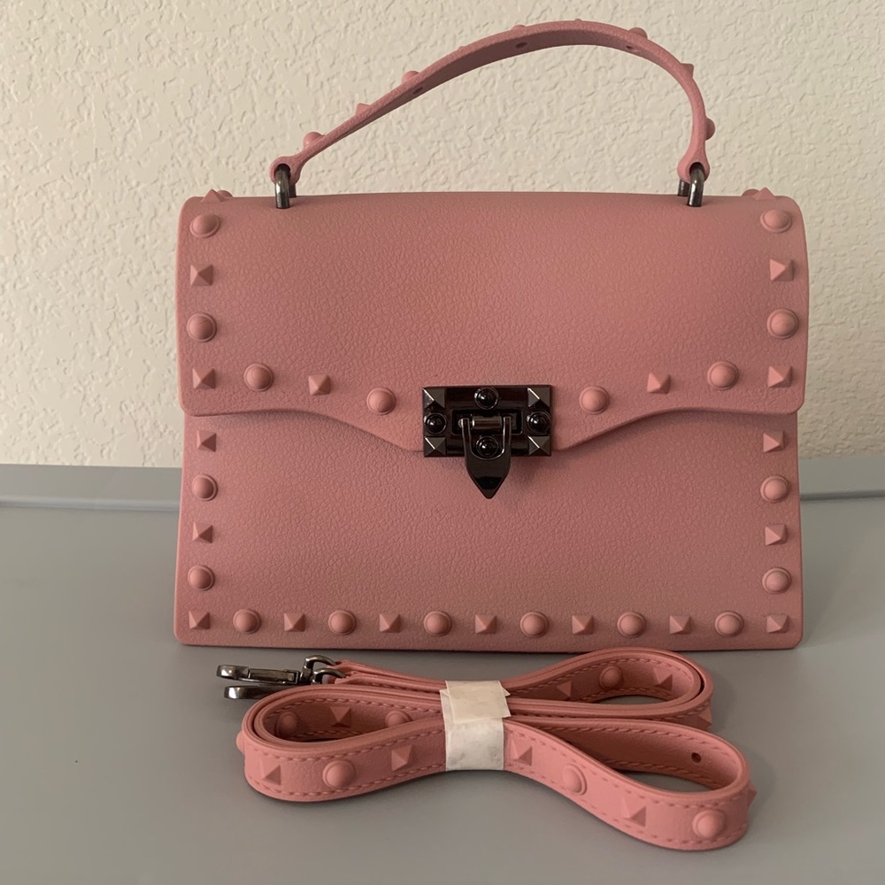 Dirty Pink Studded Handbag